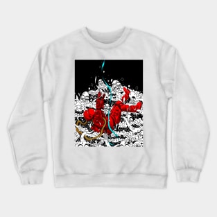 The Falling Astronaut (Red) Crewneck Sweatshirt